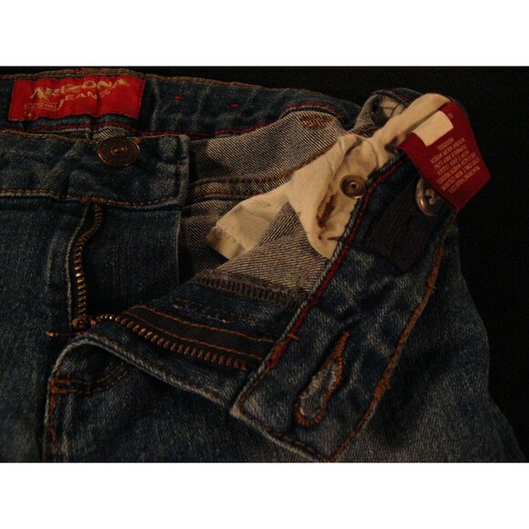Arizona Kids Bootcut Jeans Tag 12 Regular Elastic Waistband Stretch Blue - Picture 5 of 9